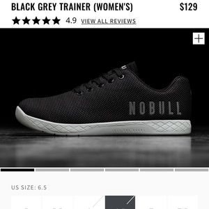 NoBull black grey trainers